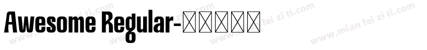 Awesome Regular字体转换